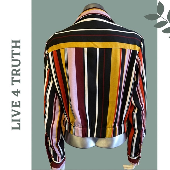 🛍️3/$40 Live 4 Truth Striped Button Up
Pullover Shirt Cropped Multi Color
Medium - Picture 4 of 9